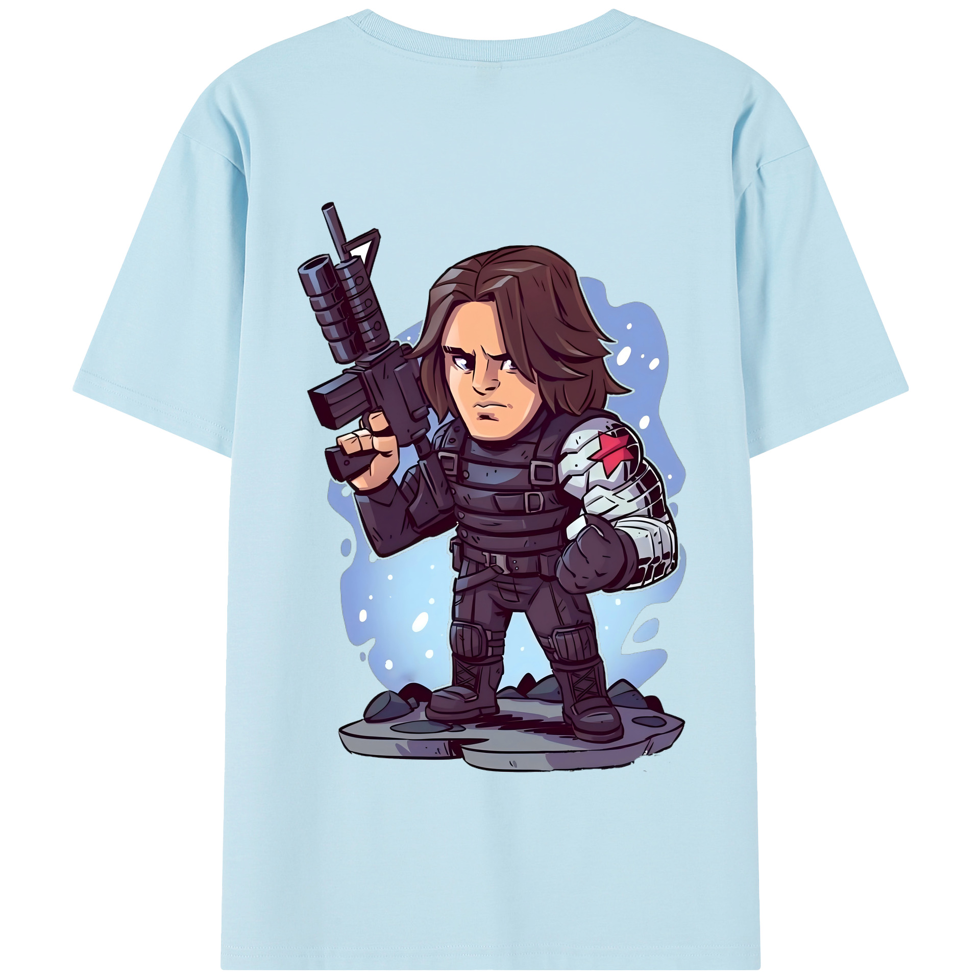 （画像用） アベンジャーズ The Avengers 綿100％半袖Tシャツ（背面プリント）